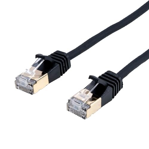 MCO LANケーブル CAT7 カテゴリー7 しなやか 0.5m 極細 直径4.2mm ブラック Z4220