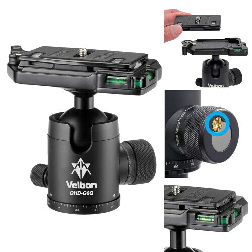 楽天市場】velbon 自由雲台 qhd－g6qの通販