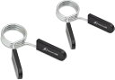 ProsourceFit Olympic Barbell Spring Clip Collar 2-inch Pair with Easy-Grip Handles for Weightlifting, Powerlifting and Strength Training