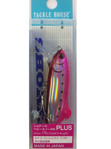 タックルハウス(Tacklehouse) ショアーズ ヘビーミノープラス SHM65PLUS NO.P32 ピンクイワシ・レッドベリー