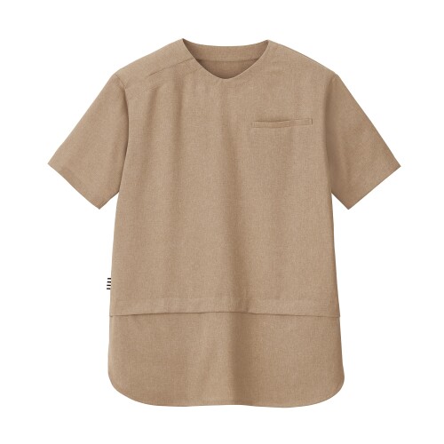 (HEARTGREEN) HST019 HYGGE LIFE 半袖プルオーバー アースベージュ M