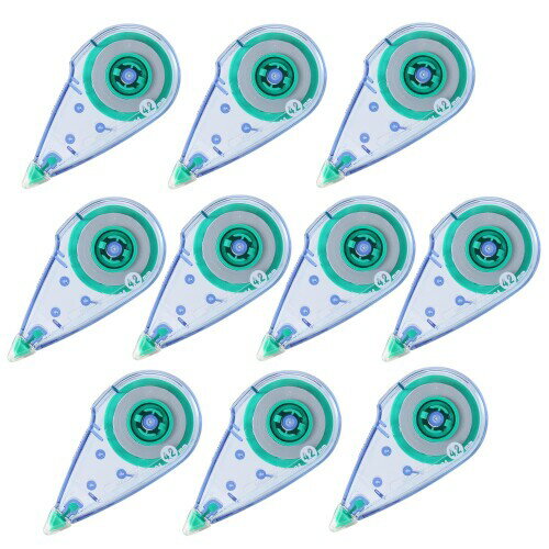 プラス 修正テープ ME 使い切りタイプ 4.2mm×8m 10個入 CR-904 42-632×10 持ちやすく、使いやすいかたち。 コンパクトで握りやすいスタンダードな修正テープ 【内容】10個セット 【規格】4.2mm幅×8m 【外形寸法】70×16×37mm 【材質】 98%再生樹脂(本体ケース=100%再生ポリスチレン(PS)) ※品質改善のため、予告なく仕様等の変更を行う場合がございます。予めご了承ください。 ■持ちやすく、使いやすいかたち。 ■コンパクトで握りやすいスタンダードな修正テープ ■コンパクトなミニサイズなので、ペンケースに入れやすく、持ち運びにも便利です。 ■オフィスでもご家庭でも大活躍の修正テープです。 ■使い切りタイプ。 商品コード20077688341商品名プラス 修正テープ ME 使い切りタイプ 4.2mm&times;8m 10個入 CR-904 42-632&times;10型番CR-904 / 42632 &times;10サイズ4.2mm幅カラーグリーン※他モールでも併売しているため、タイミングによって在庫切れの可能性がございます。その際は、別途ご連絡させていただきます。※他モールでも併売しているため、タイミングによって在庫切れの可能性がございます。その際は、別途ご連絡させていただきます。