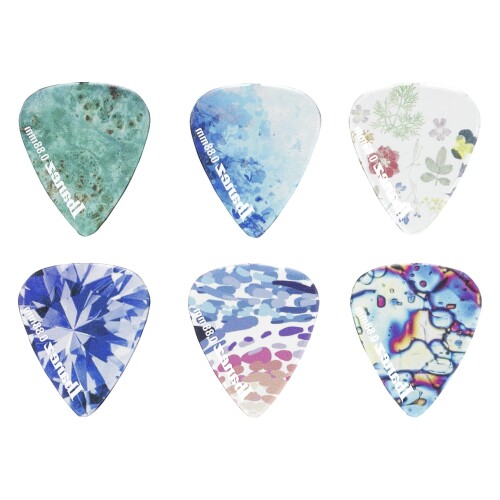 Ibanez アイバニーズ ピック6枚セット KALEIDOシリーズ Tritanを使用した、カラフ...