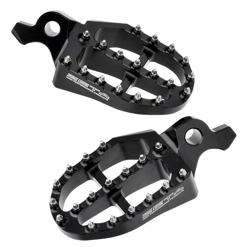 ジータレーシング(ZETA RACING) アルミフットペグ YZ250F/YZ450F/YZ250FX/YZ450FX/WR250F/WR450F ブラック 前後幅57mm 高強度 アルミ製 G5993