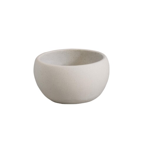Glass Bowls - アビテ 鉢 モノクローム・ポールトレーL（ホワイト）17×17×10cm GOA-911-WH