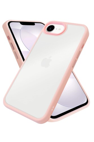 シズカウィル iPhone 17e 用 / 16e 用 アクティブハイブリッド ケース カバー 米軍MIL規格準拠 ストラップ付 スマホケース 1個入り Pink