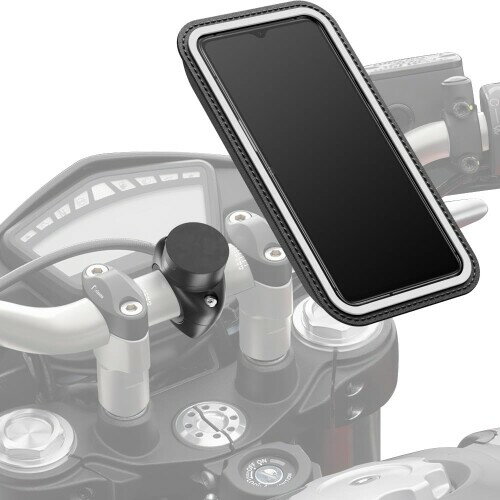 シェイプハート(SHAPEHEART) バイク 自転車 マウント マグネット MOTO PRO(Magプレミアムバー マウントセット) XL Φ22.2mm〜32mm 携帯 強力 磁石 ストラップ付き 振動吸収 原付 オートバイ MOTO-PRO-XL