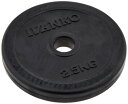 IVANKO(イヴァンコ) ラバープレート 2.5kg ブラック ウェイトプレート RUBK-2.5