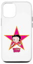iPhone 13 Betty Boop ピンクとオレンジの星 スマホケース