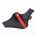 CLINGAIR for RECARO RMS用シードベルトガイド A-M12 ブラック×レッドベルト左 シートベルトカバー シート保護 オプションパーツ