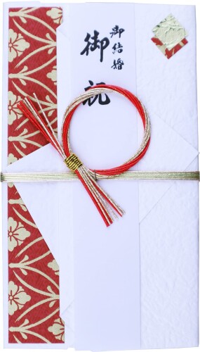 伊予結納センター 祝儀袋 金封 結婚御祝用 赤 18.5×10.5cm V094-19 本体サイズ:約18.5×10.5×0.5cm 本体重量:約27g 素材・材質:紙 原産国:日本 付属品:中袋、短冊(金寿・御結婚御祝・無地) 金額の目安:1万~3万円 ■伝統的な水引を用いた美しい金封です。 ■お二人の門出を祝う特別な日。あなたらしさが伝わるご祝儀袋でお祝いしたいですね。 ■お好みのカラーやタイプで選べる、おしゃれなデザイン金封です。 ■お祝いごとの金封は袱紗に包んで持参するのが礼儀です。 ■「ご祝儀袋」の書き方やお札の入れ方、包み方にはマナーがあります。おふたりの門出を祝う結婚式では縁起を担ぐことも多いので、きちんとお祝いのマナーを知っておけば安心です。 商品コード20080894365商品名伊予結納センター 祝儀袋 金封 結婚御祝用 赤 18.5&times;10.5cm V094-19型番V094-19サイズ18.5&times;10.5cmカラーレッド※他モールでも併売しているため、タイミングによって在庫切れの可能性がございます。その際は、別途ご連絡させていただきます。※他モールでも併売しているため、タイミングによって在庫切れの可能性がございます。その際は、別途ご連絡させていただきます。