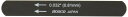 HOSCO Luthiers Tools ブラックナットファイル(L=95mm) ブラックオキサイド処理 単品 0.032" H-NF-032