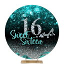 バック紙 背景紙 sweet sixteen sweet16 ラウンド サークル 壁紙 スタジオ写真 撮影小道具 写真撮影 ウォールペーパー 16歳 誕生日 イベント パーティー スウィート (12690-12789) カラー3 ビニール2