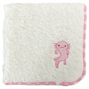 日本製無撚糸ミニハンカチ タオル Made in Japan Mini Towel ウーパールーパー Wooper Looper 54058