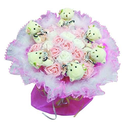 キューフラ(Q-FLA) ベアブーケ 花束 ぬいぐるみ 造花 ピーチ 花束 ぬいぐるみ プレゼント B-1 Φ38×H40cm ギフトやインテリアとして使用可能 6体のくまさんが贈るお花のブーケです。 6体のくまさんが贈るお花のブーケです。 商品コード20081898378商品名キューフラ(Q-FLA) ベアブーケ 花束 ぬいぐるみ 造花 ピーチ 花束 ぬいぐるみ プレゼント B-1型番4538353718588サイズ&Phi;38&times;H40cmカラーピーチ※他モールでも併売しているため、タイミングによって在庫切れの可能性がございます。その際は、別途ご連絡させていただきます。※他モールでも併売しているため、タイミングによって在庫切れの可能性がございます。その際は、別途ご連絡させていただきます。