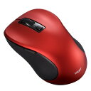 Digio2 Bluetooth 静音 5ボタンBlueLED マウス レッド Z0177