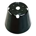 中部農材 カド穴ポット 黒丸135 黒 高さ 114mm 容積 1050cc 1000×1個 06213