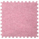 ユノックス ジョイントカーペットマット 30x30cm 厚さ7mm ピンク 9枚セット 床保護 ノンホルムアルデヒド キズ防止 防音 振動・衝撃吸収 カットOK 断熱効果 子供部屋に最適 タイルマット
