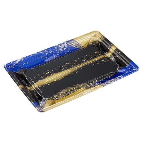 中央化学 寿司容器 鮮鋭 8−2 織り帯B 身 (208×145×20mm) 50枚入 素材:PSP(電子レンジ不可) シャープな蓋で中身のグレードを上げる寿司容器です。 光の反射を抑えて中身を引き立たせるプレミアムエッジ採用の蓋 電子レンジ不可 安心安全の日本製 本品はプラスチック製のワンウェイ容器ですので繰り返しのご使用は避けてください。 商品コード20081298383商品名中央化学 寿司容器 鮮鋭 8−2 織り帯B 身 (208&times;145&times;20mm) 50枚入型番25593サイズ208&times;145&times;20mmカラー織り帯B※他モールでも併売しているため、タイミングによって在庫切れの可能性がございます。その際は、別途ご連絡させていただきます。※他モールでも併売しているため、タイミングによって在庫切れの可能性がございます。その際は、別途ご連絡させていただきます。