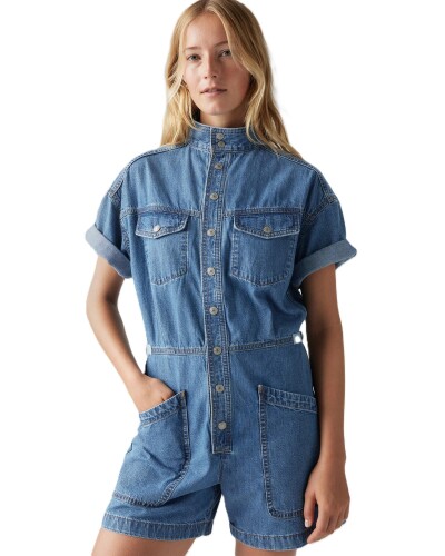 (リーバイス) オーバーオール SURPLUS ロンパース デニムサロペット レディース 001WI-0002 US S