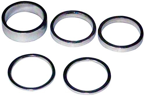 Bazooka(バズーカ) アルミヘッドスペーサーセット 1-1/8 シルバー 2mm/5mm/10mm AHSIL