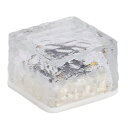 武田コーポレーション(Takeda corporation) ホワイト&ゴールド 7×7×5.4cm 2WAYソーラーライトアイスブロック小 IT-SICE-0...