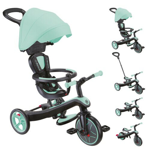 GLOBBER グロッバー エクスプローラー トライク 4in1 ベビーカー ミント トレーニングバイク 三輪車 ベビーカー WLGB634206JPT