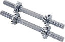 Sunny Health & Fitness (サニーヘルス&フィットネス) 36cmスレッドクロムダンベルバーペア グレー STDBH-14