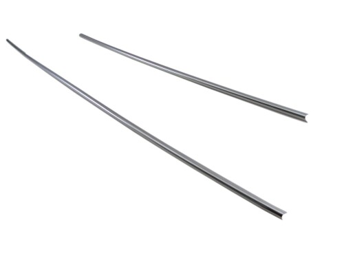 BRIGHTZ ムーヴカスタム LA150S LA160S 後期 超鏡面ステンレスメッキフロントバンパーモール 2PC LA LA150 LA160 A150 A160 ムーヴ カスタム ムーブ 27080