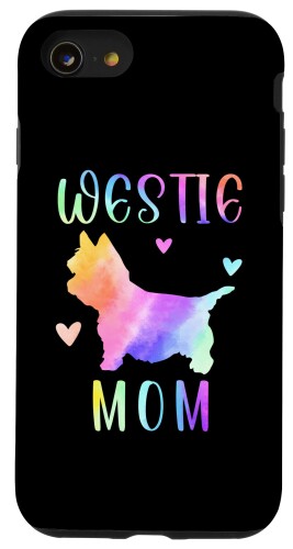 iPhone SE (2020) / 7 / 8 Westie Mom West Highland 화이트 테리어 레인보우 수채화 스마트 폰 케이스