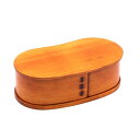和歌山峠のわっぱめし弁当箱屋さん(wakayama wappa bento box store) 曲げわっぱ 木製 漆塗り 17×9cm ランチボックス 一段 豆型 A-20-272359