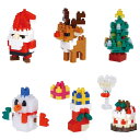 カワダ(Kawada)ナノブロック ミニナノ クリスマス(BOX)NBMC_71S 1BOX = 6個入り、全6種類