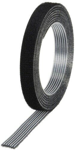 TRUSCO(トラスコ) マジックバンド結束テープ 両面 黒 10mm×1.5m MKT1015BK × 10巻