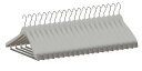 シンコハンガー(Shinkohanger) スーツハンガーストップ幅40cm 厚み5cm 衣類ハンガー ワイド かたくずれ防止 すべり止め付のロングクリップ 回転フック おしゃれ スーツ シャツ ジャケット コ