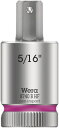 WERA ヴェラ 差込角3/8DR Hex-Plusビットソケット 先端サイズ5/16inch 全長38.5mm 003091