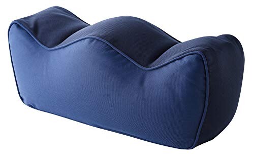 アーネスト足枕(フットレスト/足置き/膝枕)カバー洗濯可能むくみ疲れ解消(洗える足楽まくら)ブルーA-77383