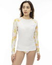 (ビラボン) ラッシュガード PEACEFUL PALMS RAGLAN LS RASH レディース MUL