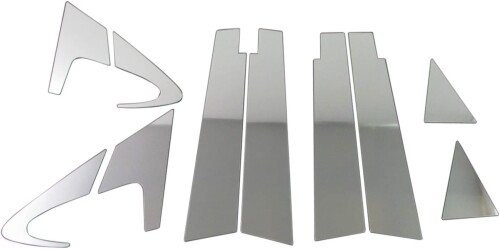 BRIGHTZ デミオ DE 超鏡面ステンレスメッキピラーパネル バイザー有用 10PC DE3AS DE3FS DE5FS DEJFS