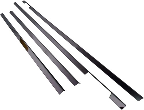 BRIGHTZ ムーヴカスタム L175S L185S 超鏡面ステンレスブラックメッキウィンドウモール 4PC L175 L185 175 185 ムーヴ カスタム ムーブ