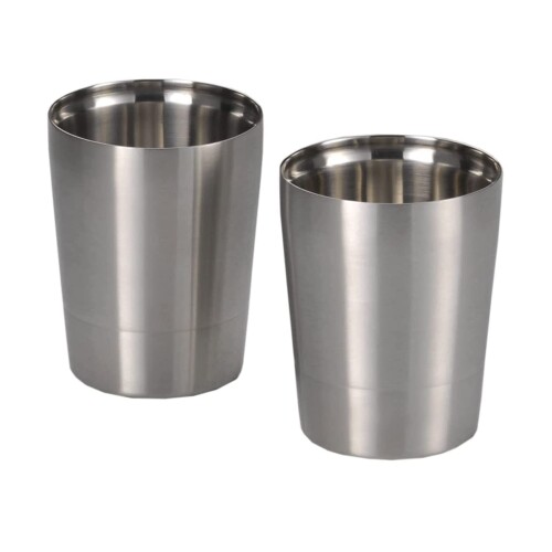 ダブルウォール 二重 ロック カップ 約270ml ペア サーモ THERMO ステンレス製 THM-01T