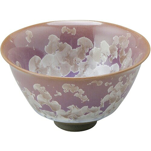 京焼 清水焼 ぐい呑み おちょこ 猪口 盃 酒器 約9cm 花結晶 薄藤 紫 日本製 KTA870