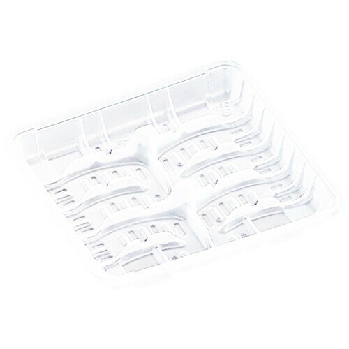 中央化学 トレー 使い捨て PP餃子10-1A 50個入り 透明 約2.6×16.8×18cm 9340