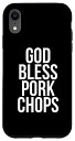 iPhone XR God Bless ポークチョップ スマホケース