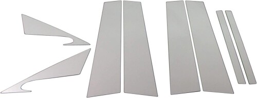 BRIGHTZ スカイライン V36 4ドア 超鏡面ステンレスメッキピラーパネル バイザー無用 8PC NV36 KV36 PV36 NV KV PV 36