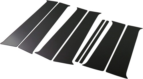 BRIGHTZ デックス M401F M411F 鏡面ステンレスブラックメッキピラーパネル バイザー無用 8PC M401F M411F M401 M411 400 29647