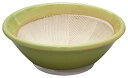 美濃焼 華陶苑 3.2 スリ鉢 Lグリーン 523-0026