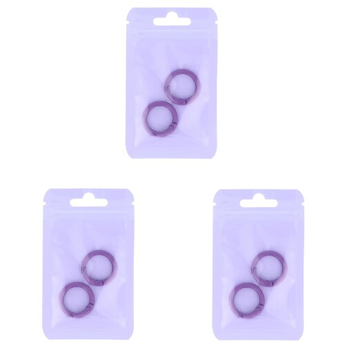 Rakuten - (清原) カラー カラビナ 小 2個入り×3袋 直径23mm PU パープル OSH-11S3