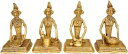 セットの4つのLadies at their daily Works (Folk StatueからBastar ? 真鍮