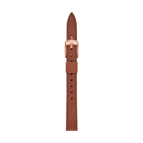 Watch Band, Belt - Fossil レディース 12mm ブラウン エコレザーウォッチバンド、S121028