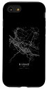 iPhone SE (2020) / 7 / 8 ビルバオ スペイン 面白い 街 コーディネイト スカイライン 都市マップ スマホケース